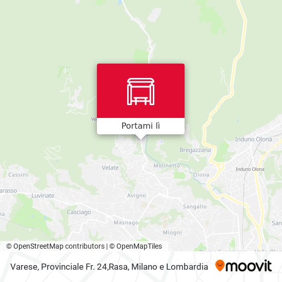 Mappa Varese, Provinciale Fr. 24,Rasa