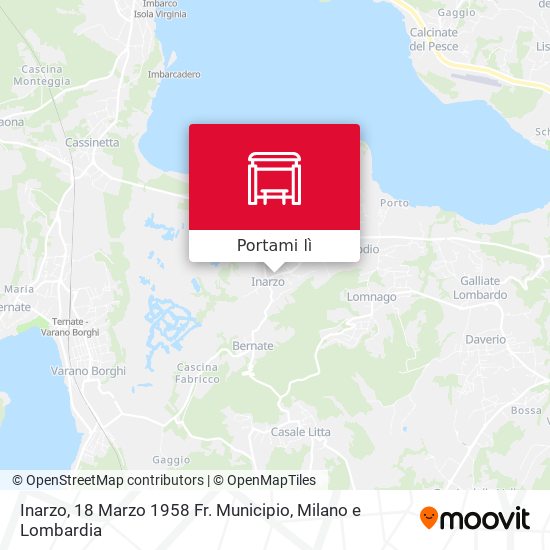 Mappa Inarzo, 18 Marzo 1958 Fr. Municipio