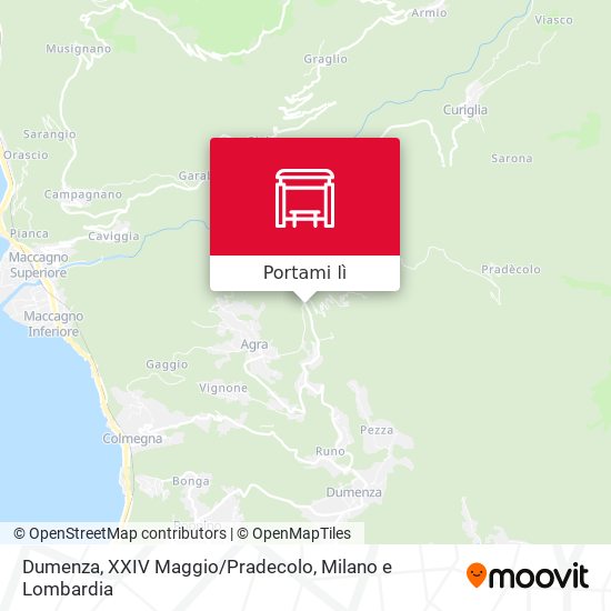 Mappa Dumenza, XXIV Maggio/Pradecolo