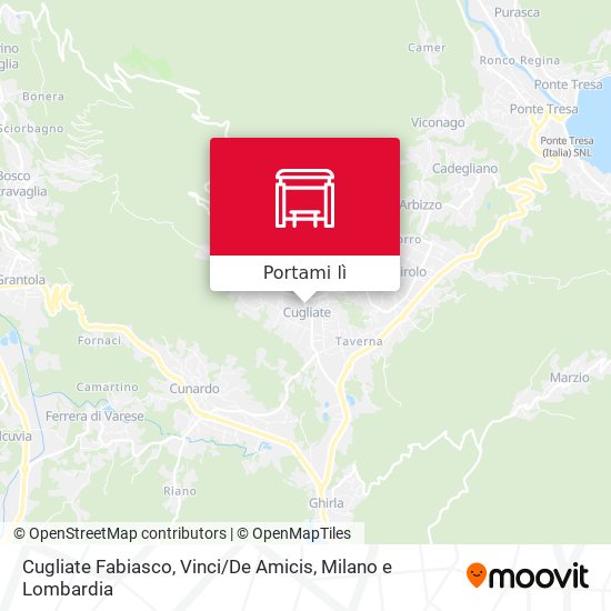 Mappa Cugliate Fabiasco, Vinci / De Amicis