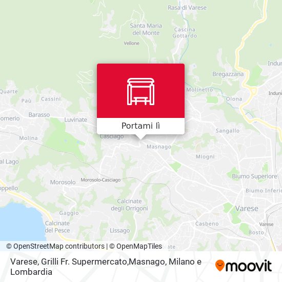 Mappa Varese, Grilli Fr. Supermercato,Masnago