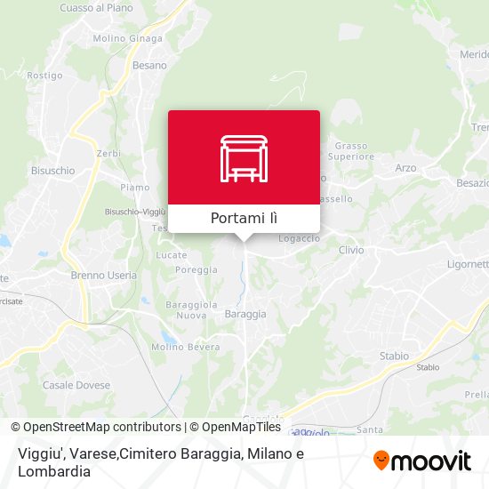 Mappa Viggiu', Varese,Cimitero Baraggia