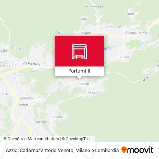 Mappa Azzio, Cadorna/Vittorio Veneto