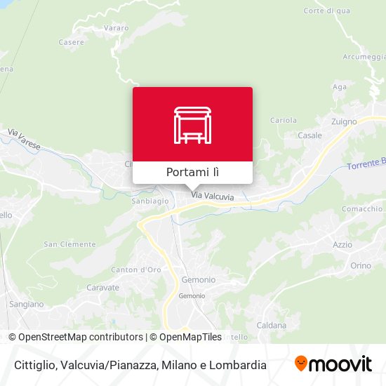 Mappa Cittiglio, Valcuvia/Pianazza