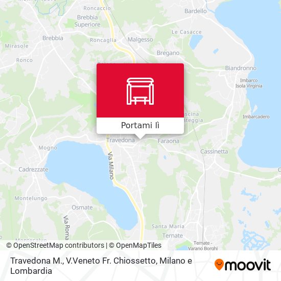 Mappa Travedona M., V.Veneto Fr. Chiossetto