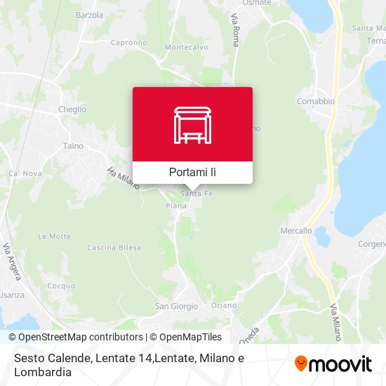 Mappa Sesto Calende, Lentate 14,Lentate