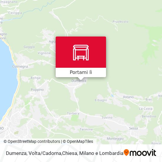 Mappa Dumenza, Volta/Cadorna,Chiesa