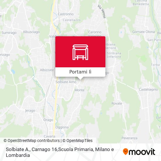 Mappa Solbiate A., Carnago 16,Scuola Primaria