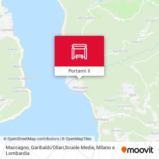 Mappa Maccagno, Garibaldi / Oliari,Scuole Medie