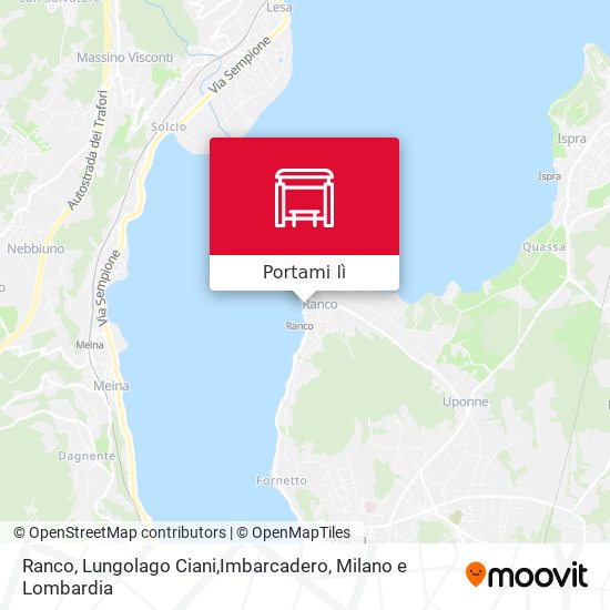 Mappa Ranco, Lungolago Ciani,Imbarcadero