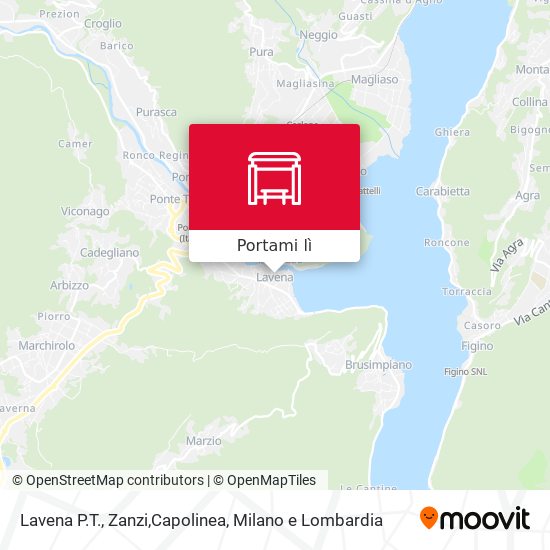 Mappa Lavena P.T., Zanzi,Capolinea