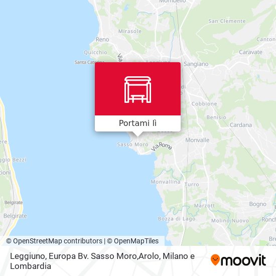 Mappa Leggiuno, Europa Bv. Sasso Moro,Arolo