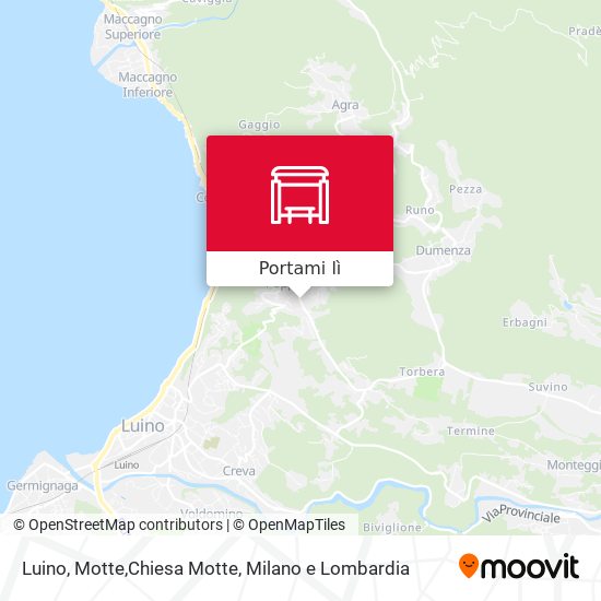 Mappa Luino, Motte,Chiesa Motte