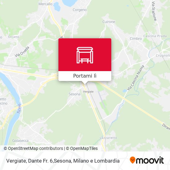 Mappa Vergiate, Dante Fr. 6,Sesona