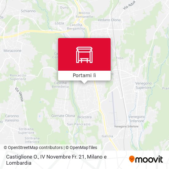 Mappa Castiglione O., IV Novembre Fr. 21
