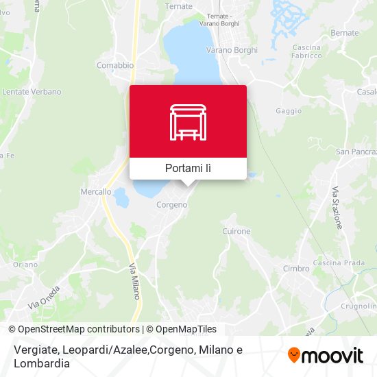 Mappa Vergiate, Leopardi / Azalee,Corgeno