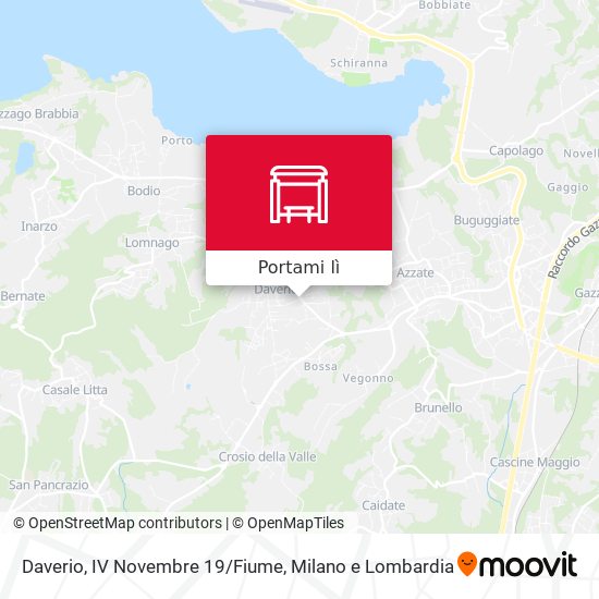 Mappa Daverio, IV Novembre 19/Fiume