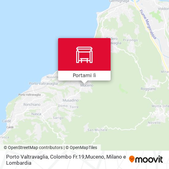 Mappa Porto Valtravaglia, Colombo Fr.19,Muceno