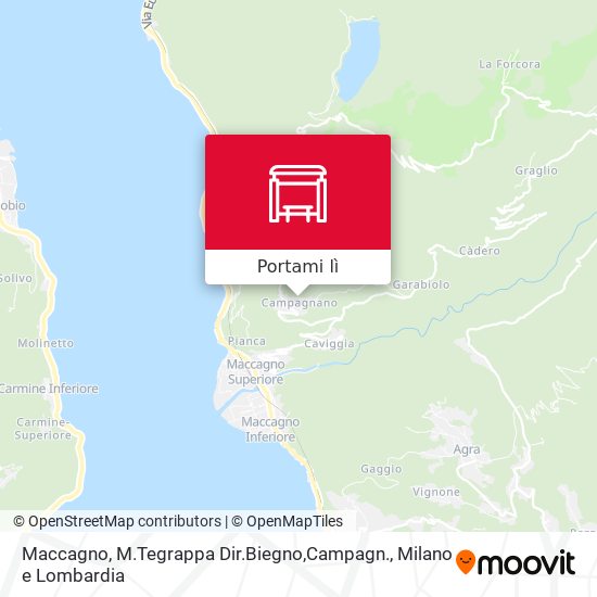 Mappa Maccagno, M.Tegrappa Dir.Biegno,Campagn.