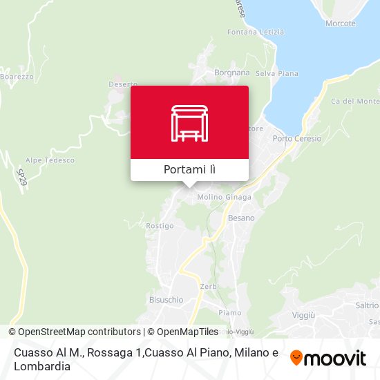 Mappa Cuasso Al M., Rossaga 1,Cuasso Al Piano
