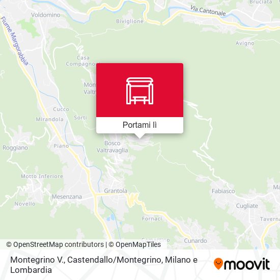 Mappa Montegrino V., Castendallo / Montegrino