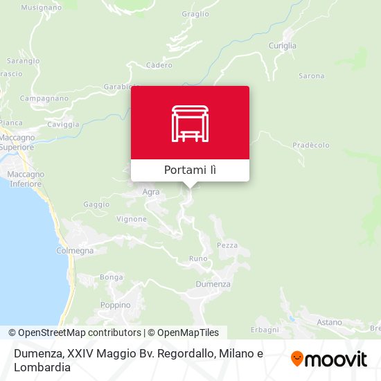 Mappa Dumenza, XXIV Maggio Bv. Regordallo