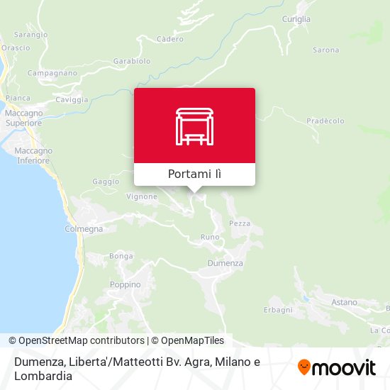 Mappa Dumenza, Liberta' / Matteotti Bv. Agra