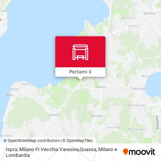Mappa Ispra, Milano Fr.Vecchia Varesina,Quassa