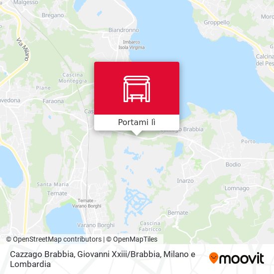 Mappa Cazzago Brabbia, Giovanni Xxiii / Brabbia
