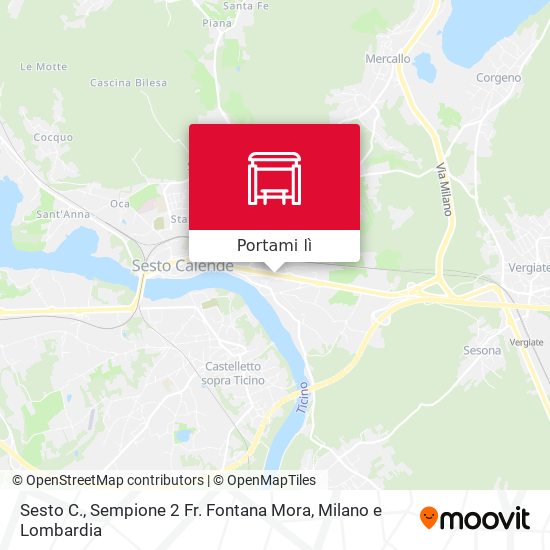 Mappa Sesto C., Sempione 2 Fr. Fontana Mora