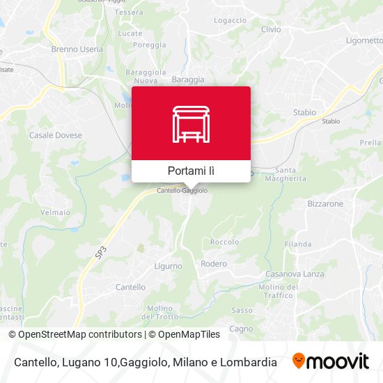 Mappa Cantello, Lugano 10,Gaggiolo
