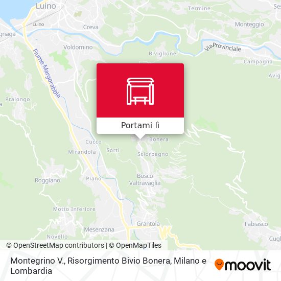 Mappa Montegrino V., Risorgimento Bivio Bonera