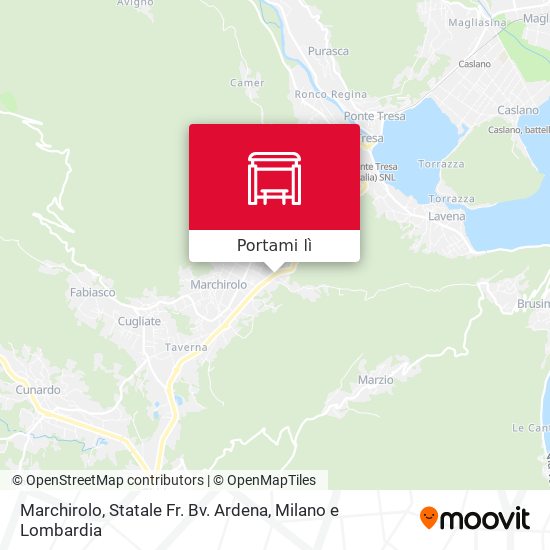 Mappa Marchirolo, Statale Fr. Bv. Ardena
