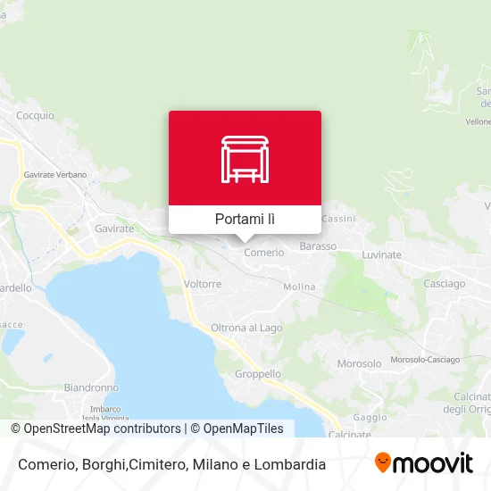 Mappa Comerio, Borghi,Cimitero