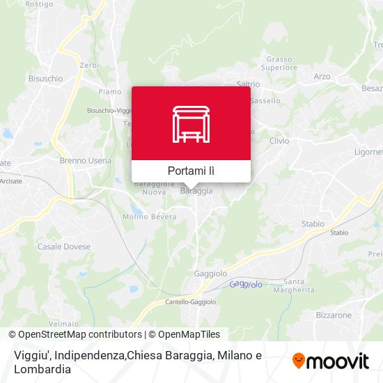Mappa Viggiu', Indipendenza,Chiesa Baraggia