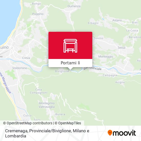 Mappa Cremenaga, Provinciale / Biviglione