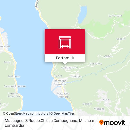 Mappa Maccagno, S.Rocco,Chiesa,Campagnano