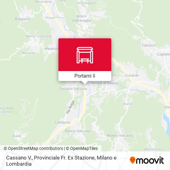 Mappa Cassano V., Provinciale Fr. Ex Stazione