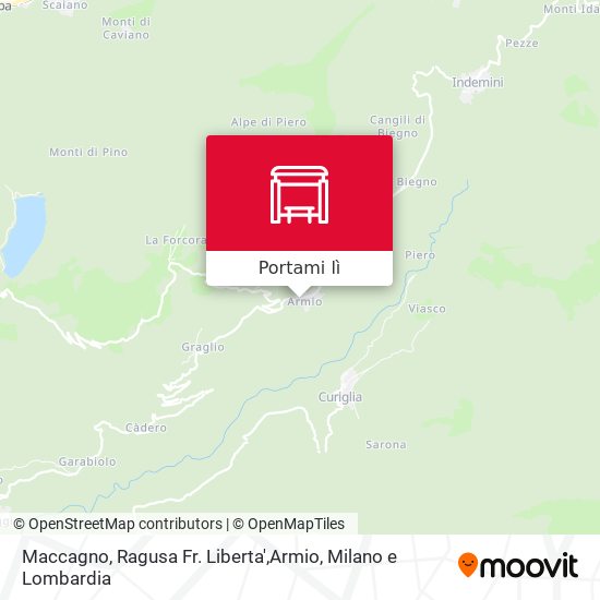 Mappa Maccagno, Ragusa Fr. Liberta',Armio
