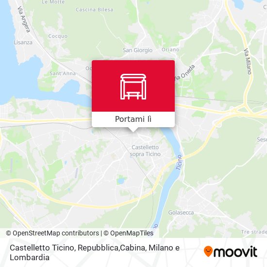 Mappa Castelletto Ticino, Repubblica,Cabina