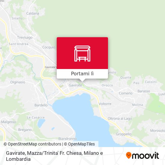 Mappa Gavirate, Mazza / Trinita' Fr. Chiesa