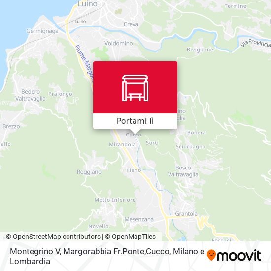 Mappa Montegrino V, Margorabbia Fr.Ponte,Cucco