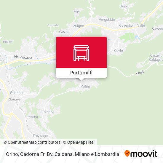 Mappa Orino, Cadorna Fr. Bv. Caldana