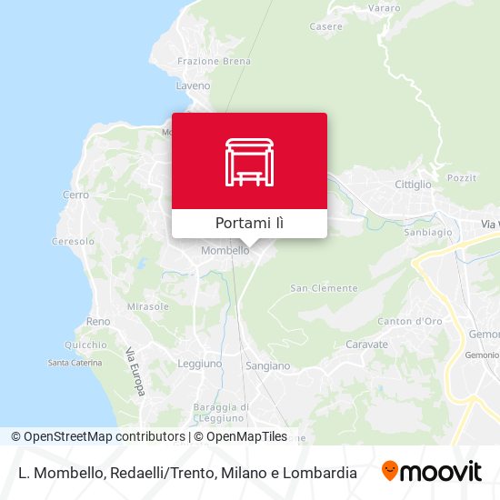 Mappa L. Mombello, Redaelli/Trento