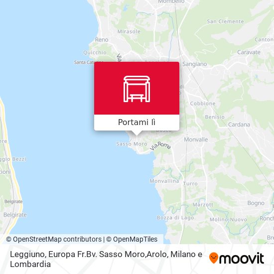 Mappa Leggiuno, Europa Fr.Bv. Sasso Moro,Arolo