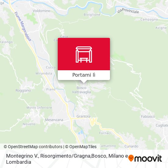 Mappa Montegrino V., Risorgimento / Gragna,Bosco