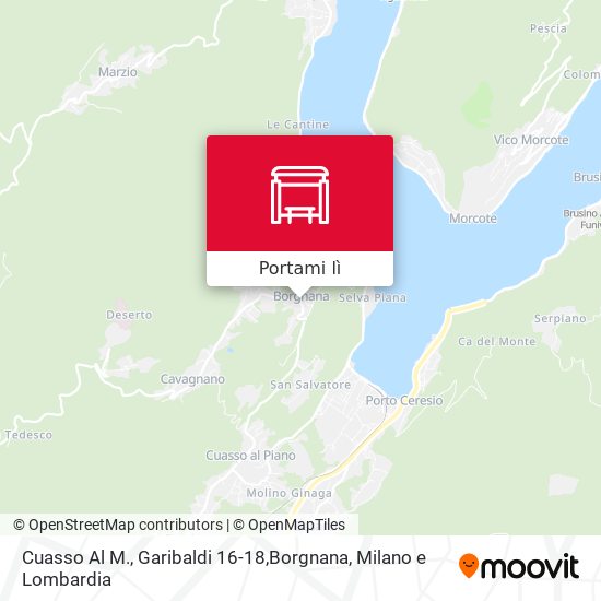 Mappa Cuasso Al M., Garibaldi 16-18,Borgnana