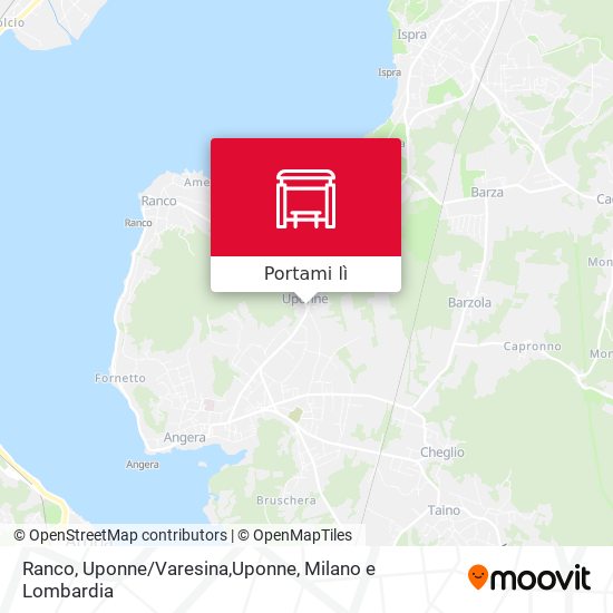 Mappa Ranco, Uponne/Varesina,Uponne