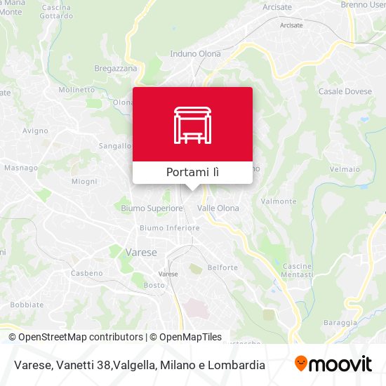 Mappa Varese, Vanetti 38,Valgella
