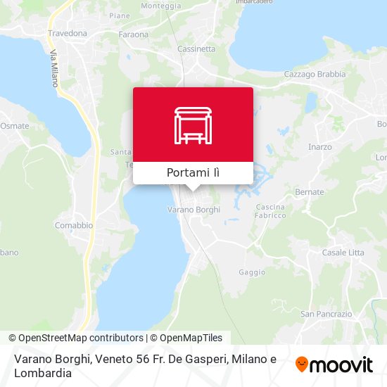 Mappa Varano Borghi, Veneto 56 Fr. De Gasperi